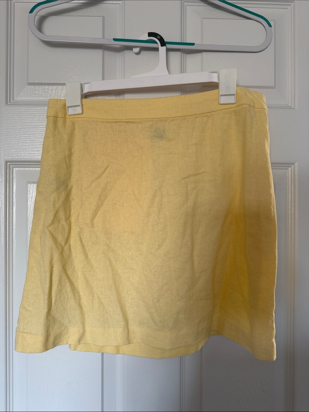 Old Navy Light Yellow Mini Skirt